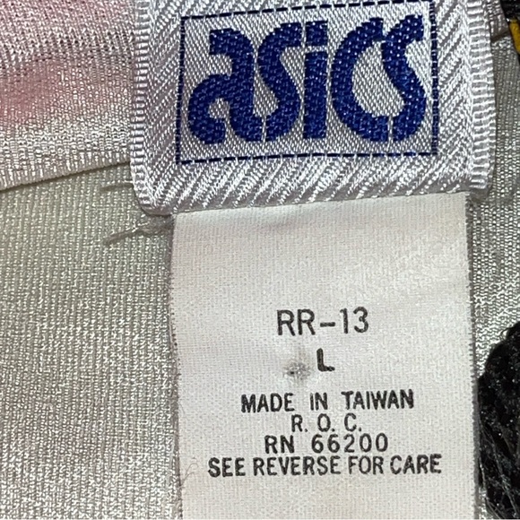 ASICS GoreTex 90s JACKET GRAY blue PINK ZIP UP nylon Windbreaker Golf Rain MEN L - Picture 12 of 16